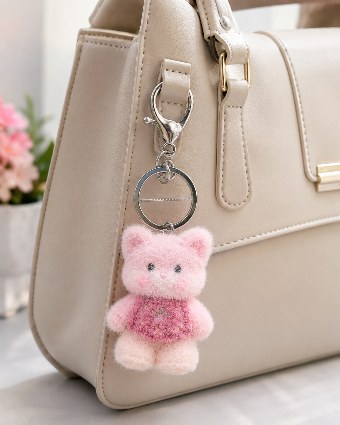 Furry DOG Charm for Imitation Jewellery & Jewellery Making
