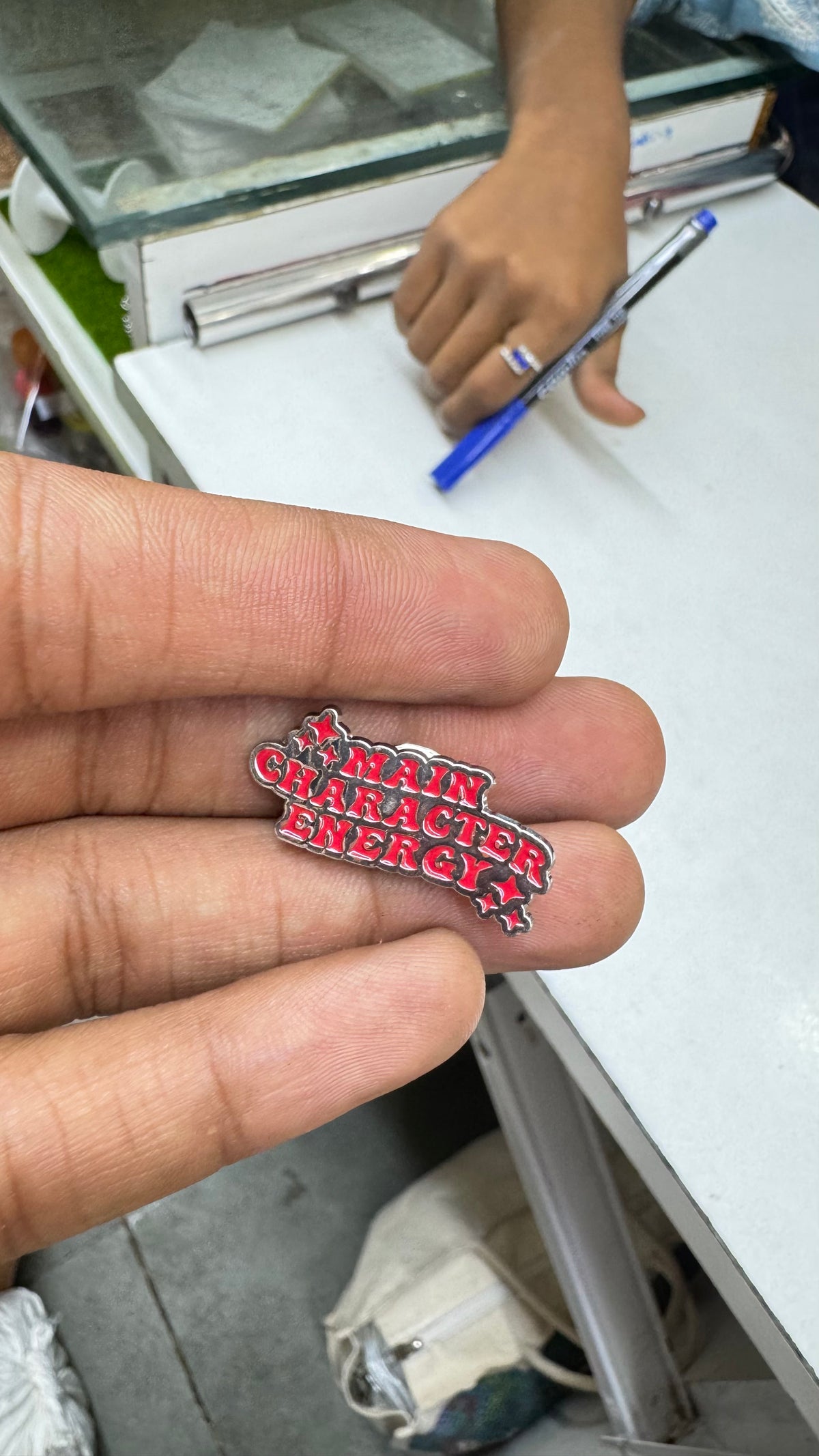 MAIN CHARACTER ENERGY Enamel Lapel Pin imatation jewellery