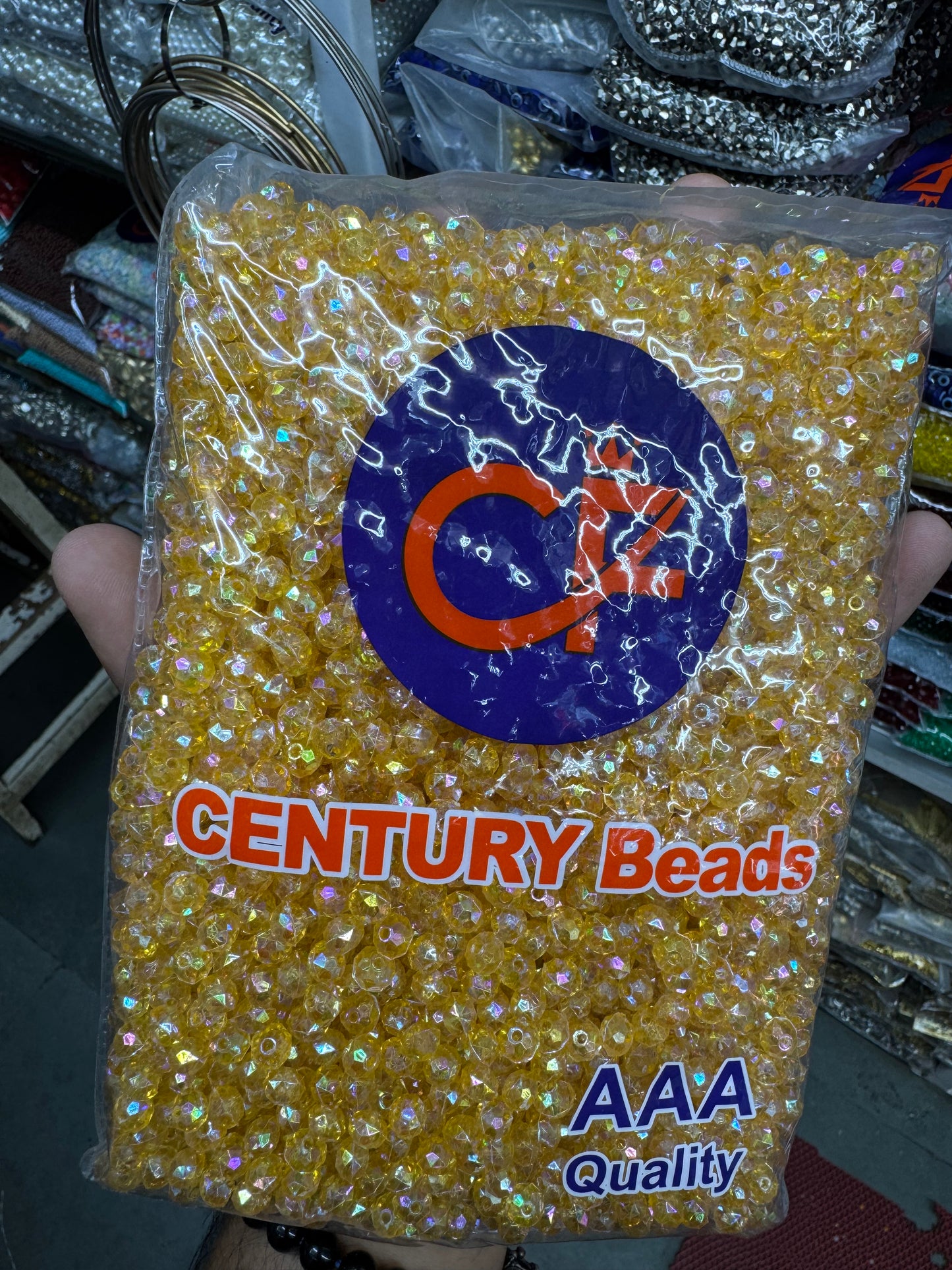 8mm Rainbow Shine Crystal Beads for Purse Making
