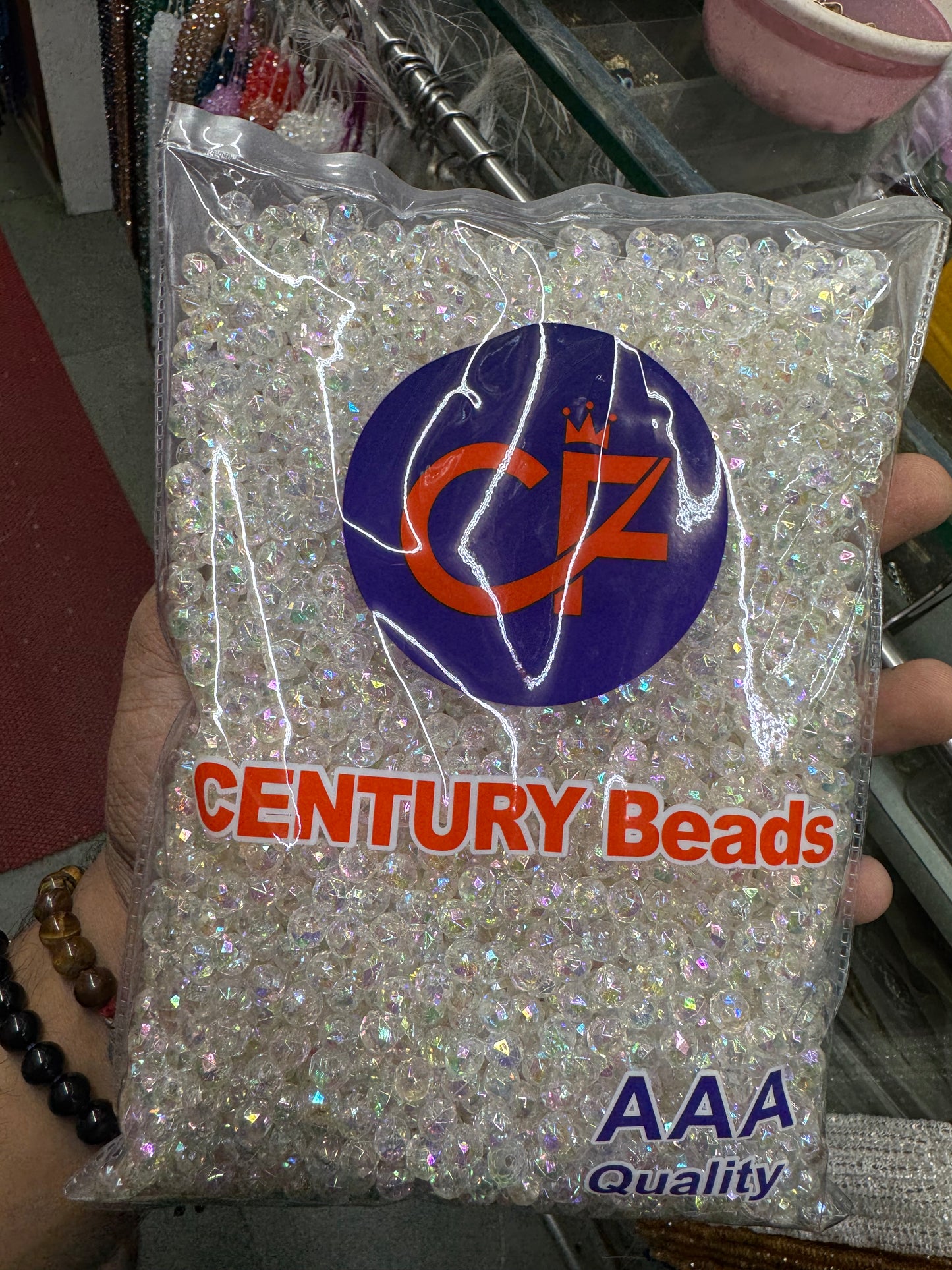 8mm Rainbow Shine Crystal Beads for Purse Making