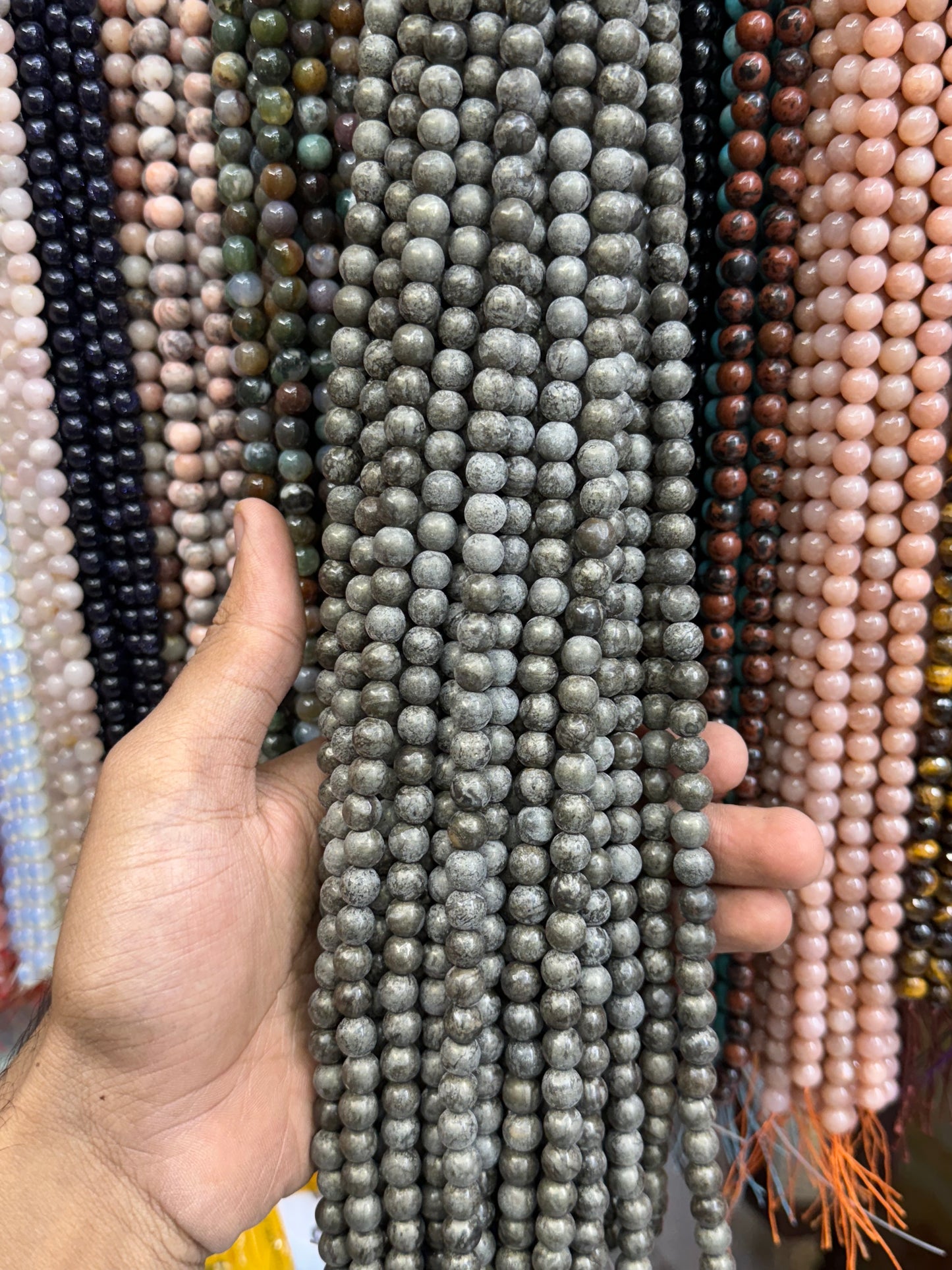 Pyrite Natural Stone Beads (8mm)