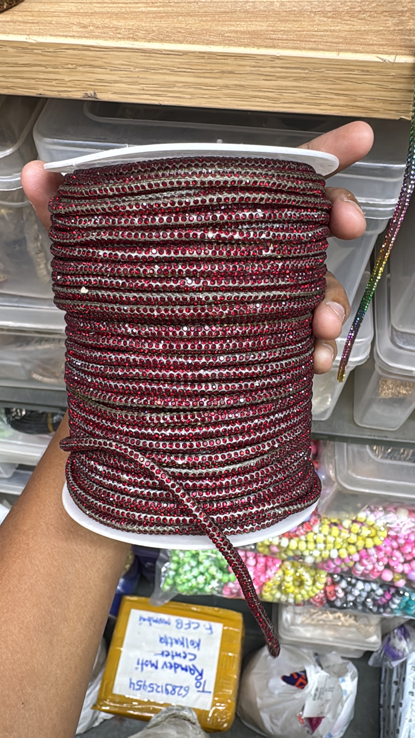 Rhinestone Line for Purse Making | Diamond Chain Roll