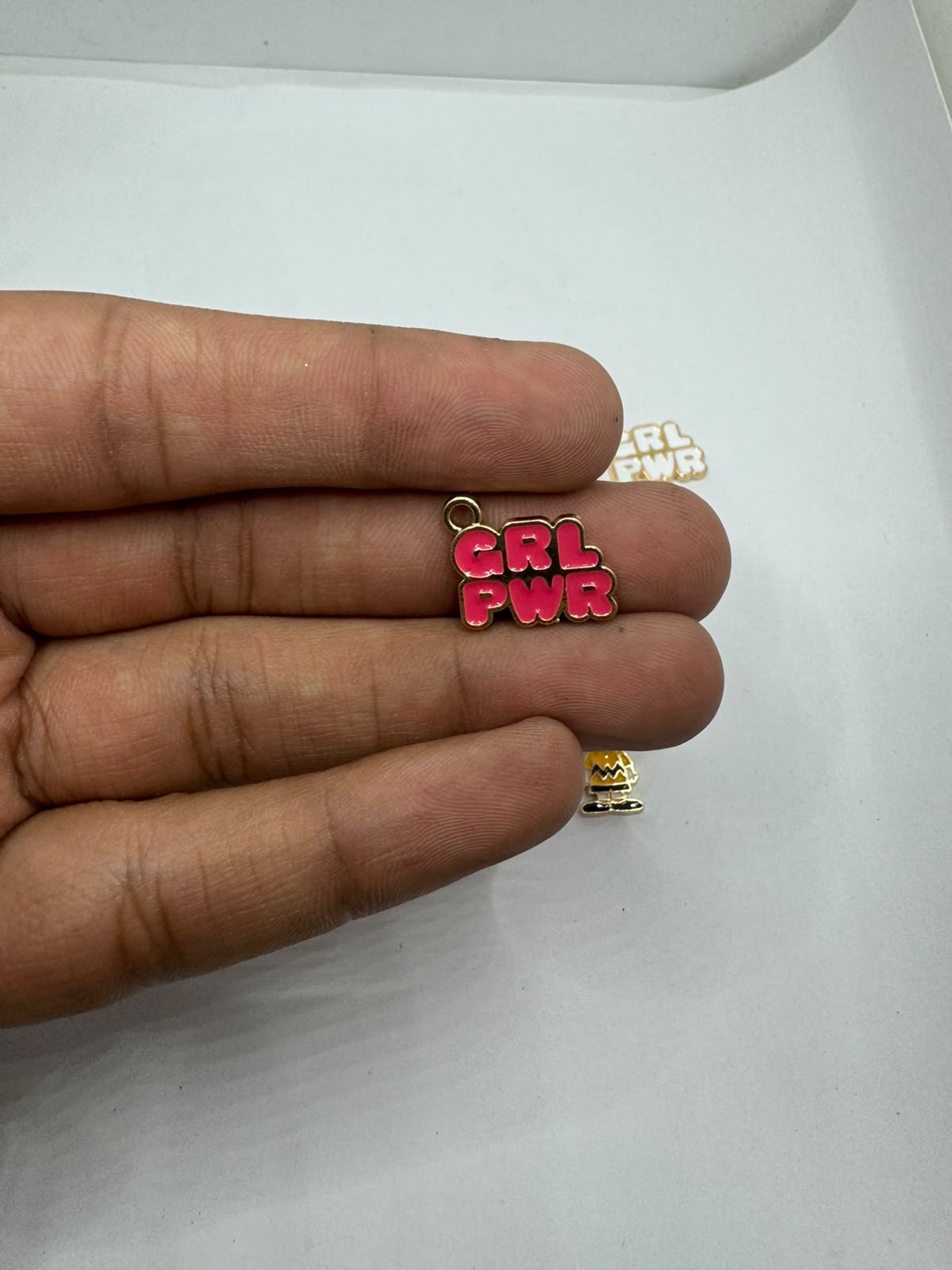 Girl power enamel for Imitation Jewellery Making | Century Fancy Beads