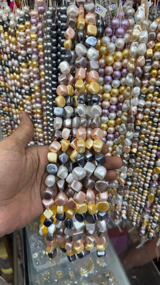 Multicolor Shell Pearl Beads – Irregular Luxury Pearls for Jewellery Making