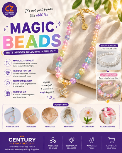 Magic Beads – Colour Changing Imitation Jewellery Beads | Century Fancy Bead