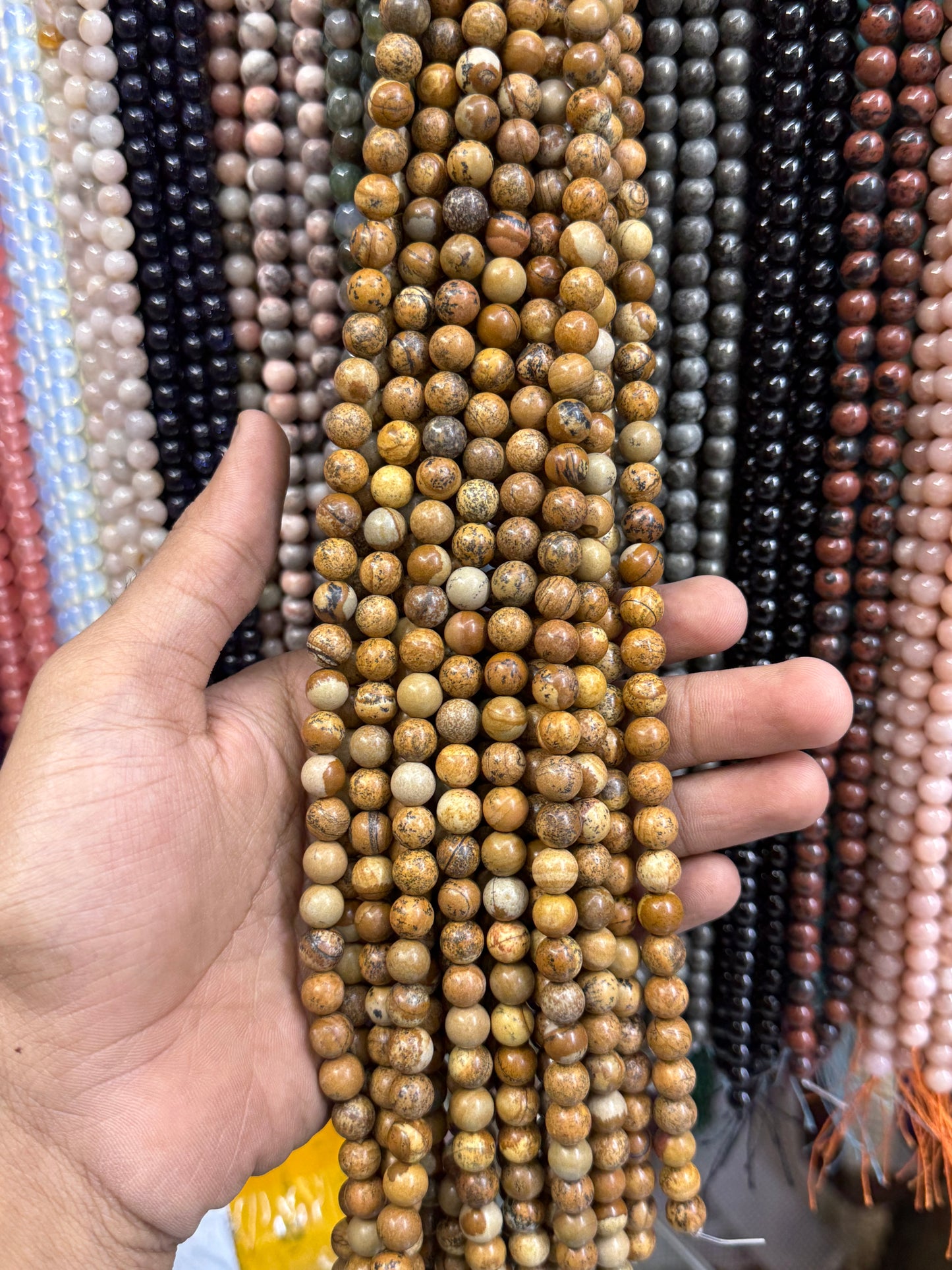 Jasper Natural Stone Beads (8mm)