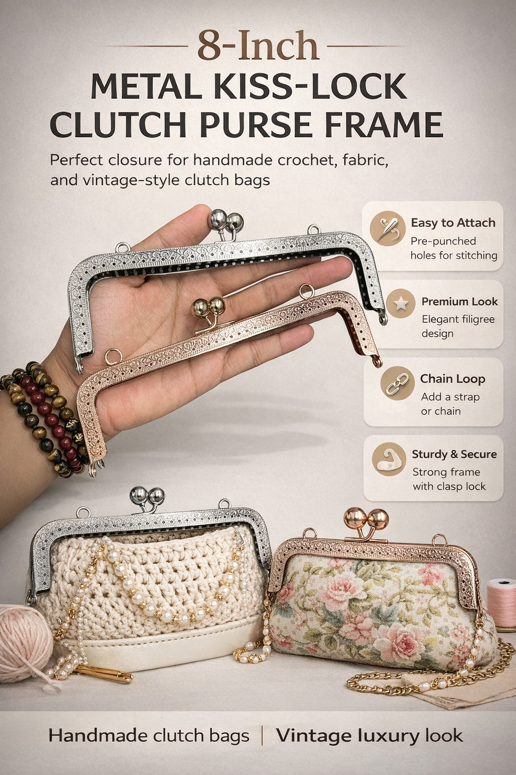 Purse  Clutch ( 8 inch  )