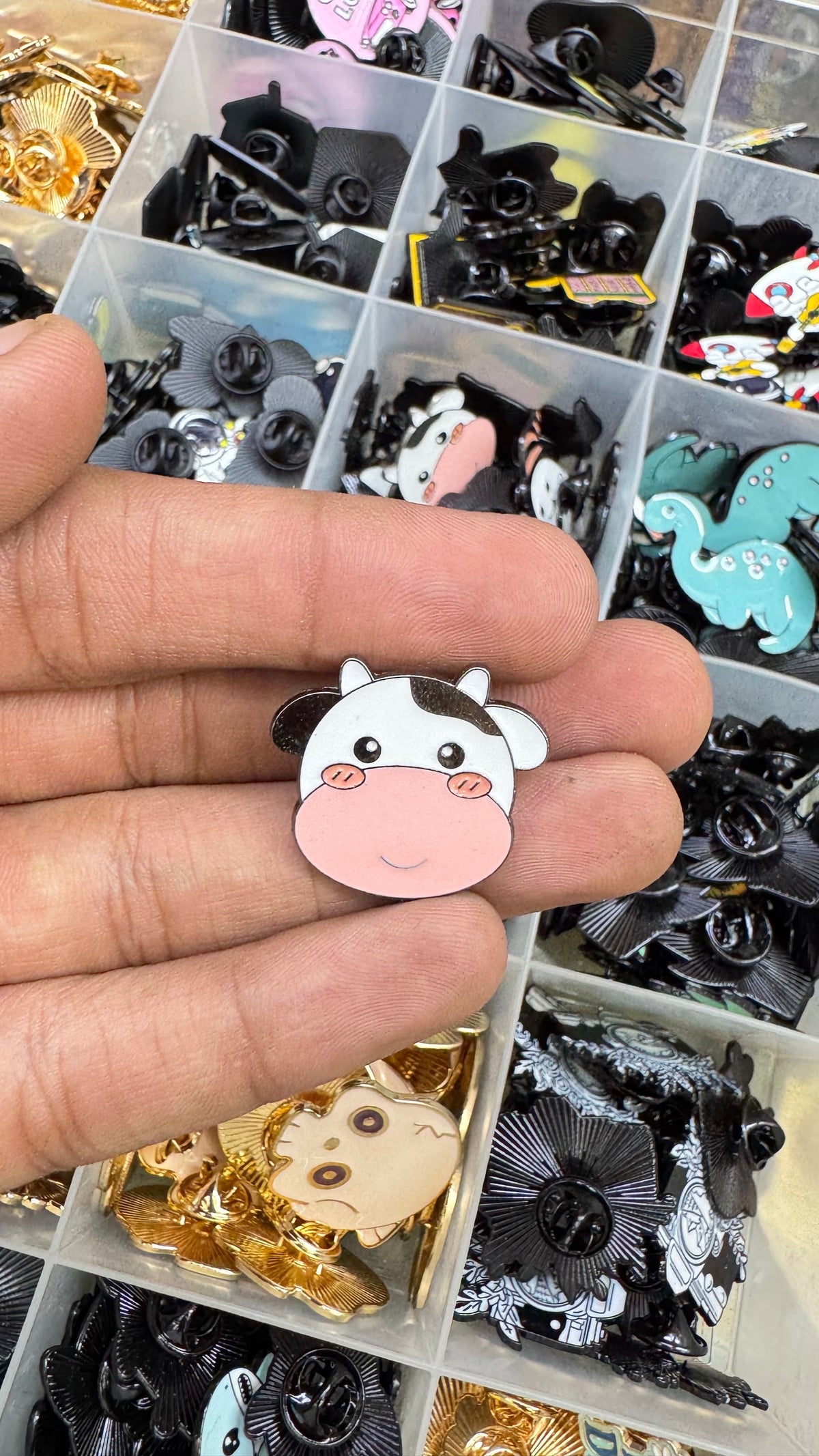 COW MOO 🐮 Enamel Lapel Pin imatation jewellery