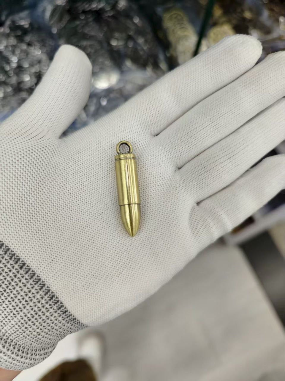 Premium bullet  Shape Metal Pendant for Jewellery & Keychains |