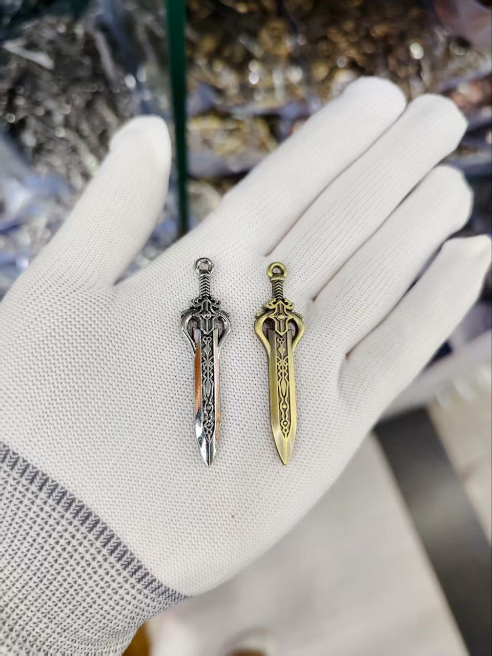 Premium Sliver  AXE  Shape Metal Pendant for Jewellery & Keychains |