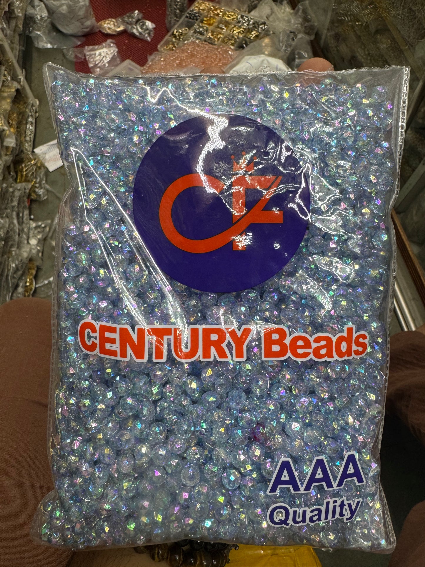 8mm Rainbow Shine Crystal Beads for Purse Making