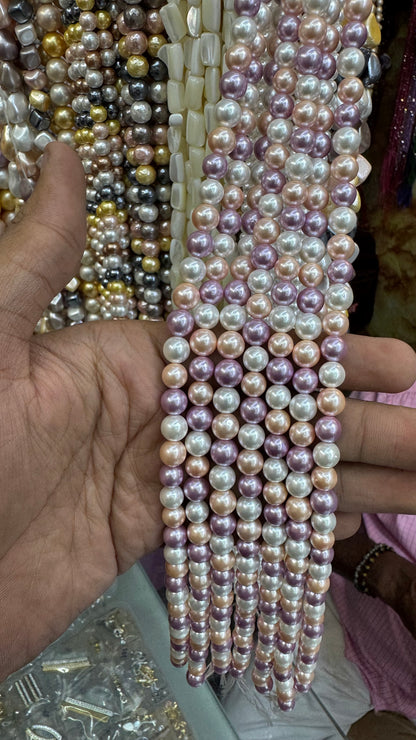 8mm shell pearl