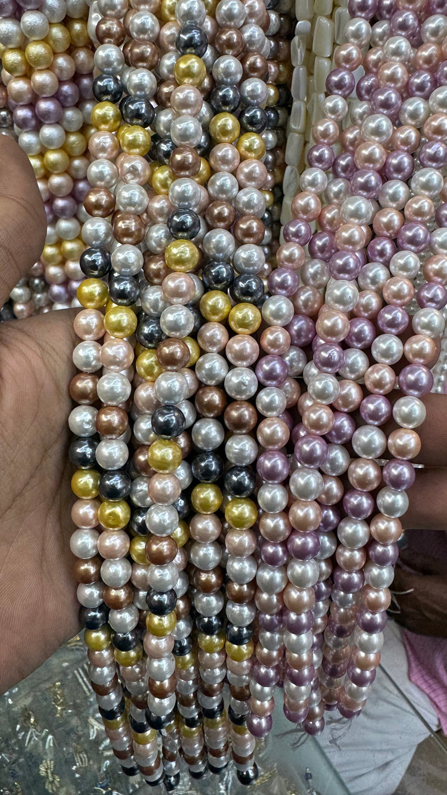 8mm shell pearl