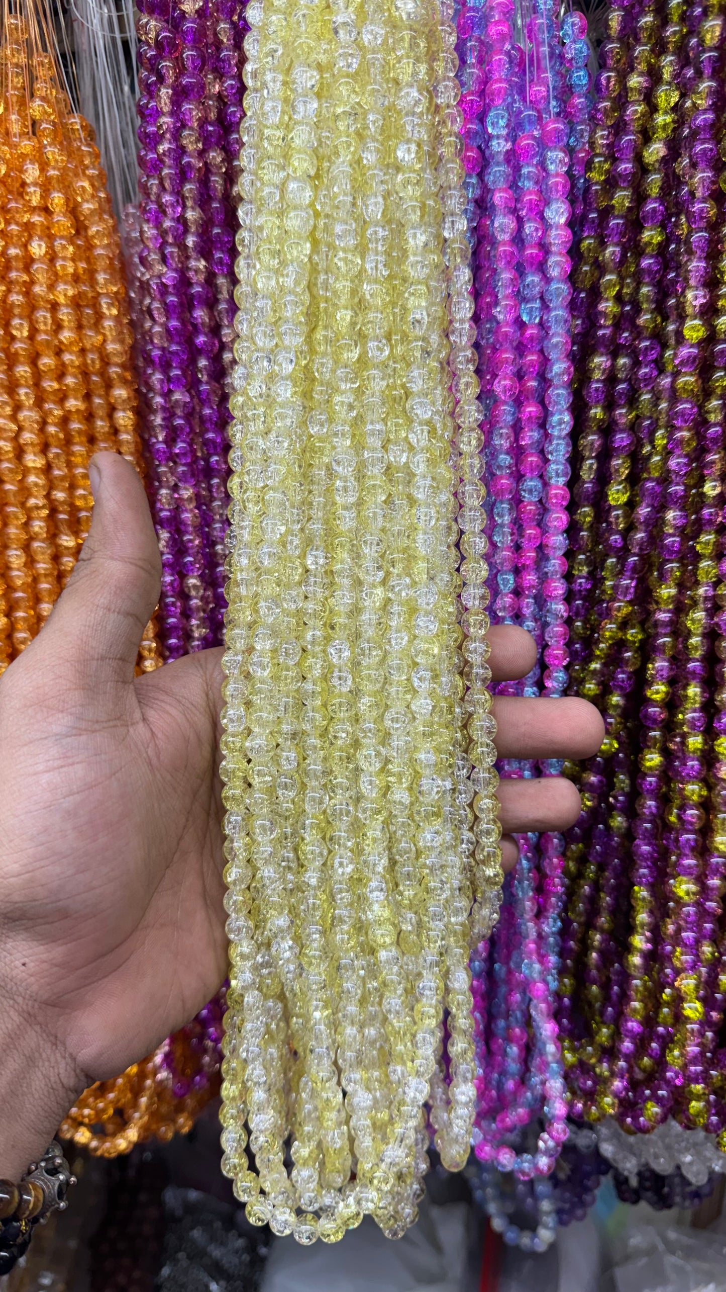 8mm Cracker beads