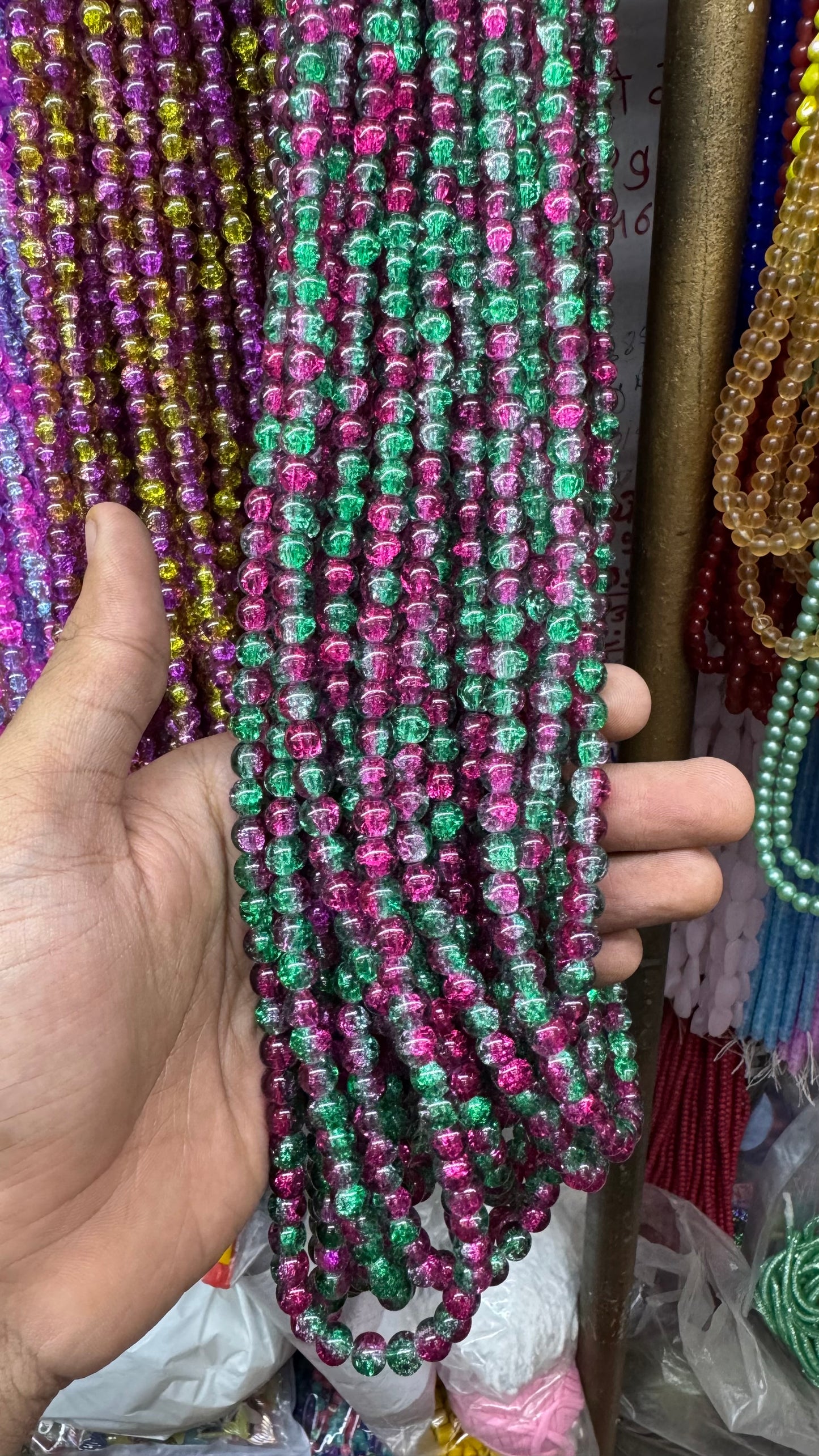 8mm Cracker beads