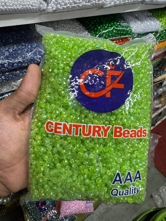 6mm Rainbow Shine Acrylic Crystal Beads