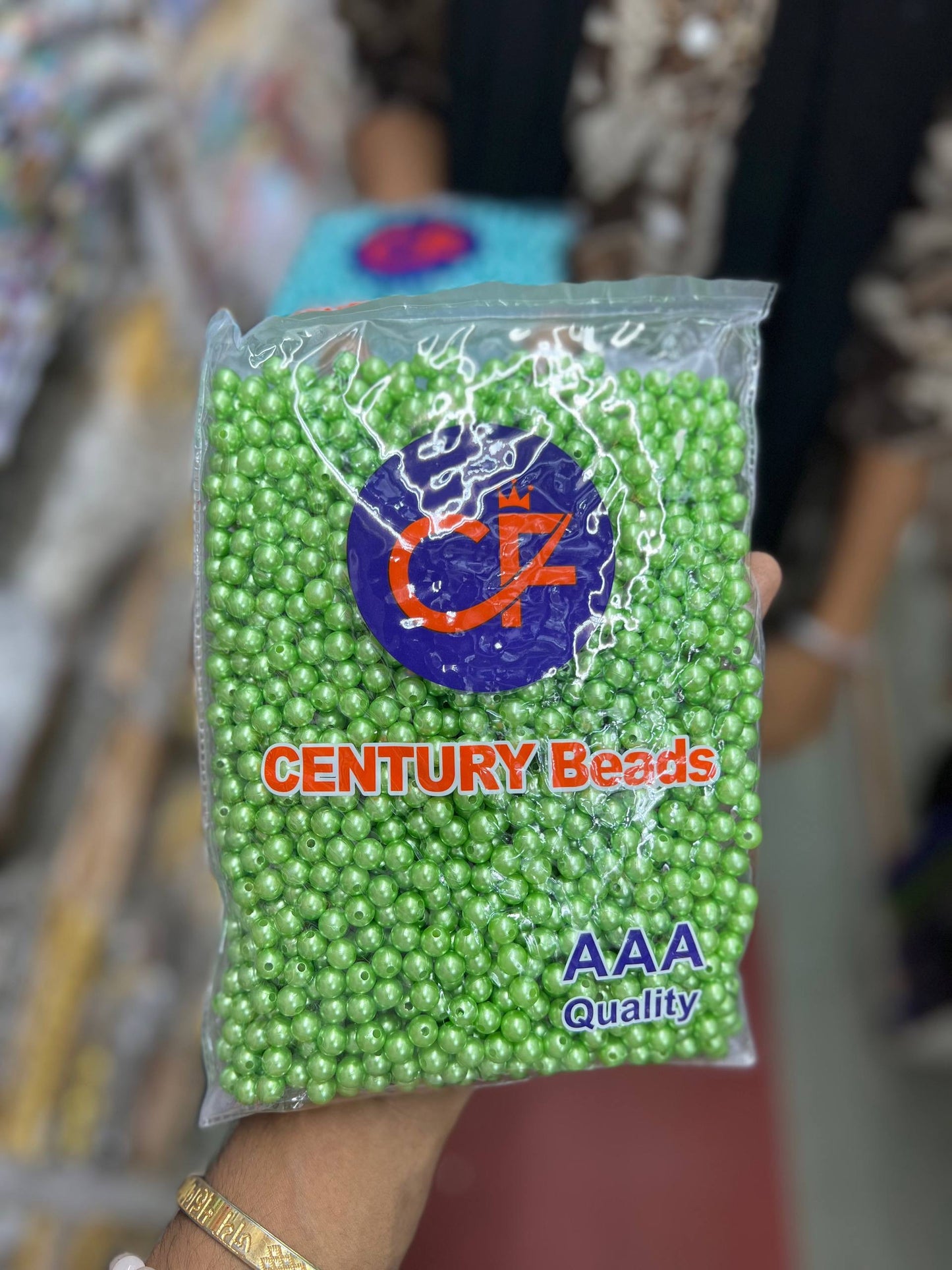Pastel plastic beads (500 gram)