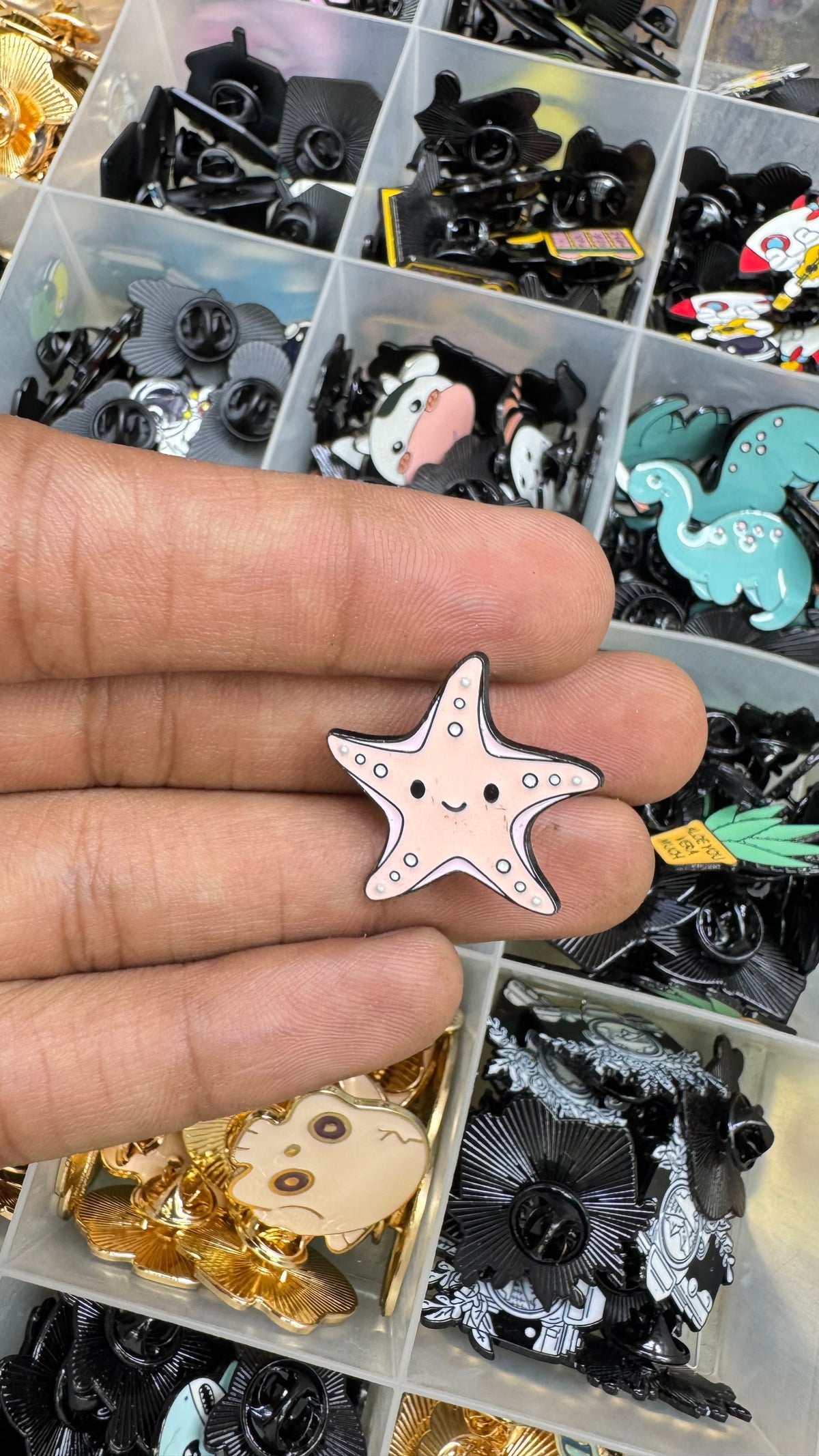STARE FISH Enamel Lapel Pin imatation jewellery