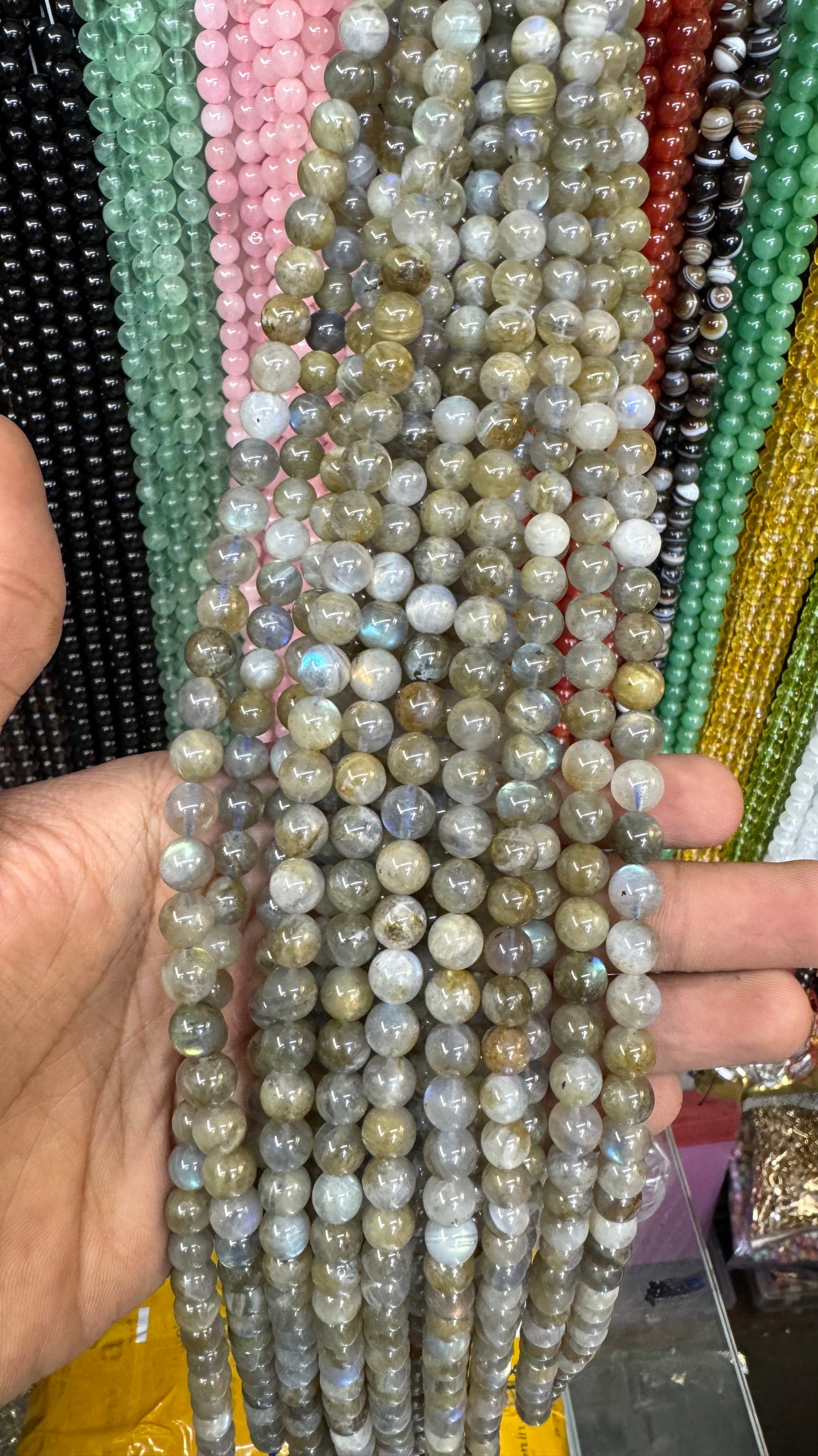 Labradorite Natural Stone Beads (8mm)