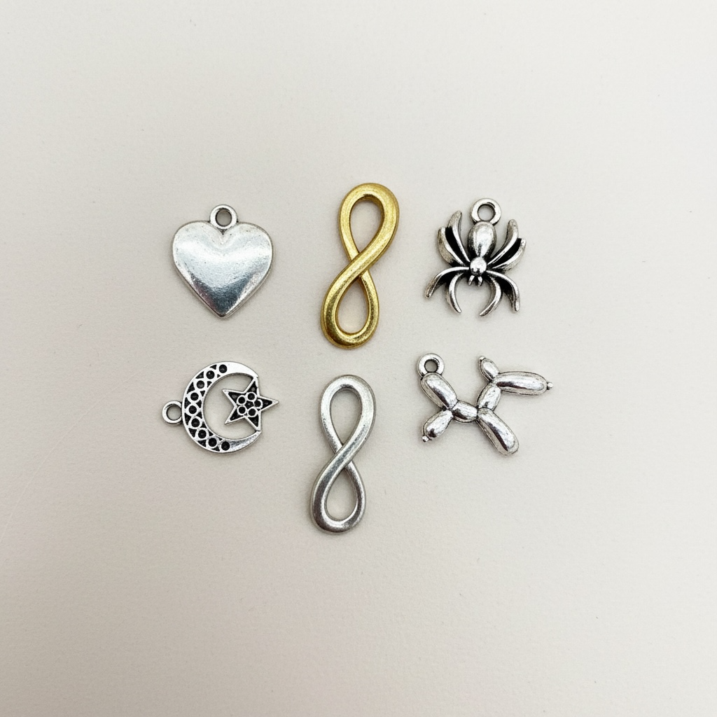 Designer Metal Charms for Jewellery Making