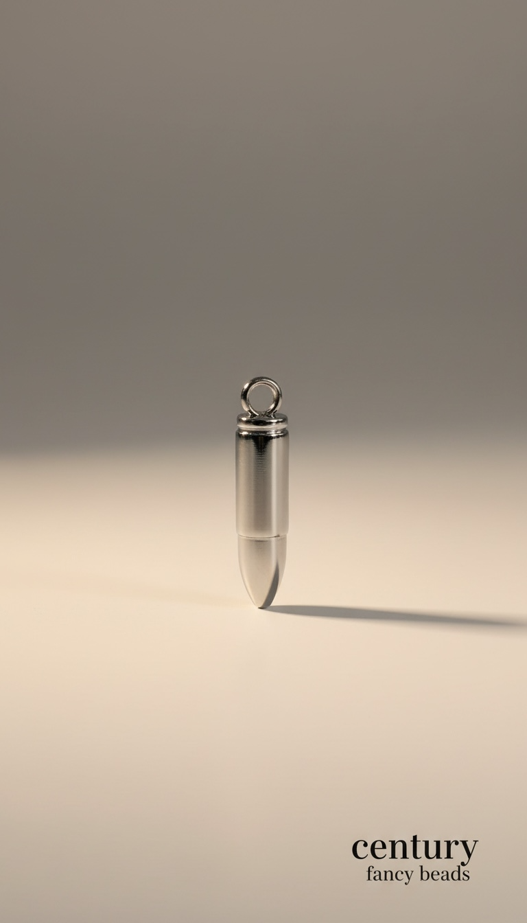 Premium bullet  Shape Metal Pendant for Jewellery & Keychains |