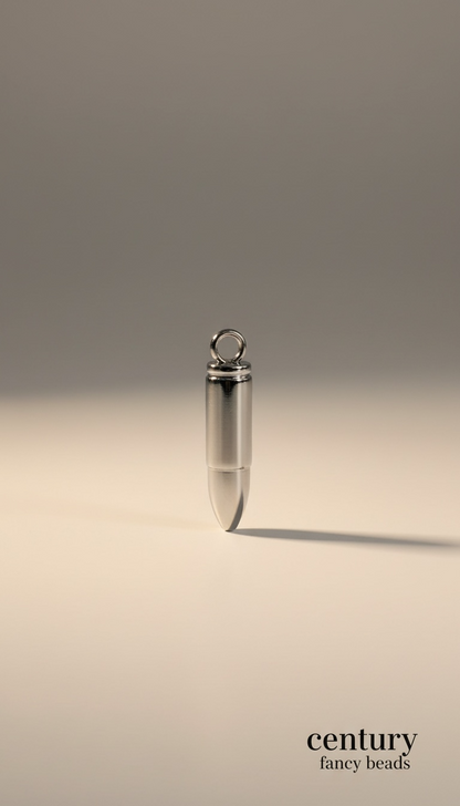 Premium bullet  Shape Metal Pendant for Jewellery & Keychains |