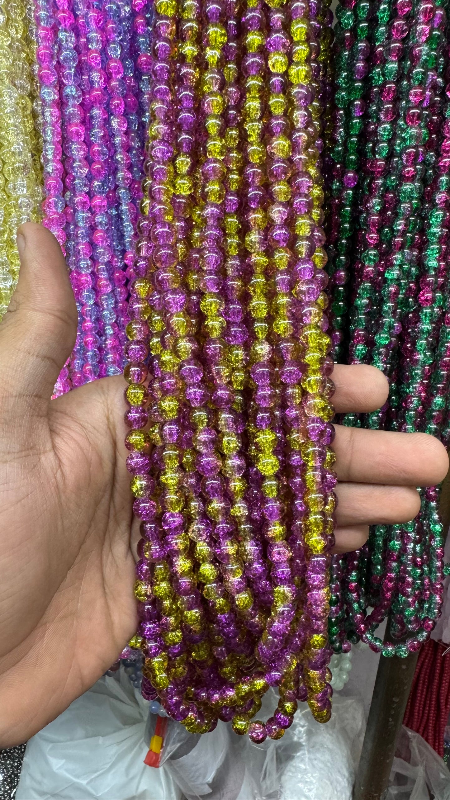 8mm Cracker beads