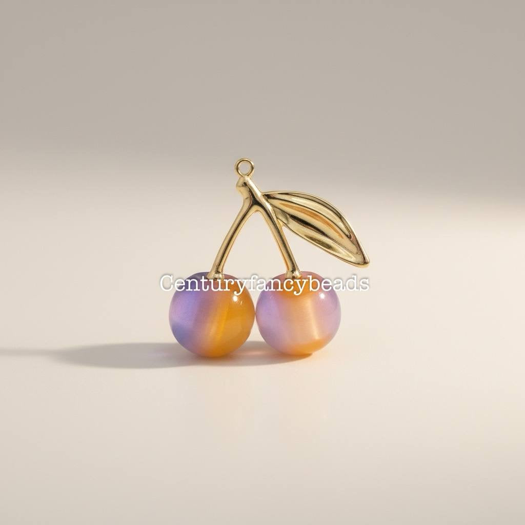 Cherry Charm Pendant | Cute Fruit Charm