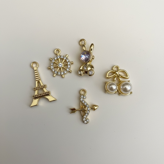 Premium Gold Polish Designer Charms