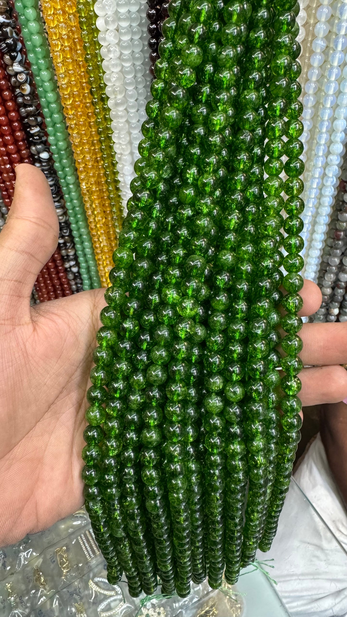 AAA Peridot Natural Stone Beads (8mm)