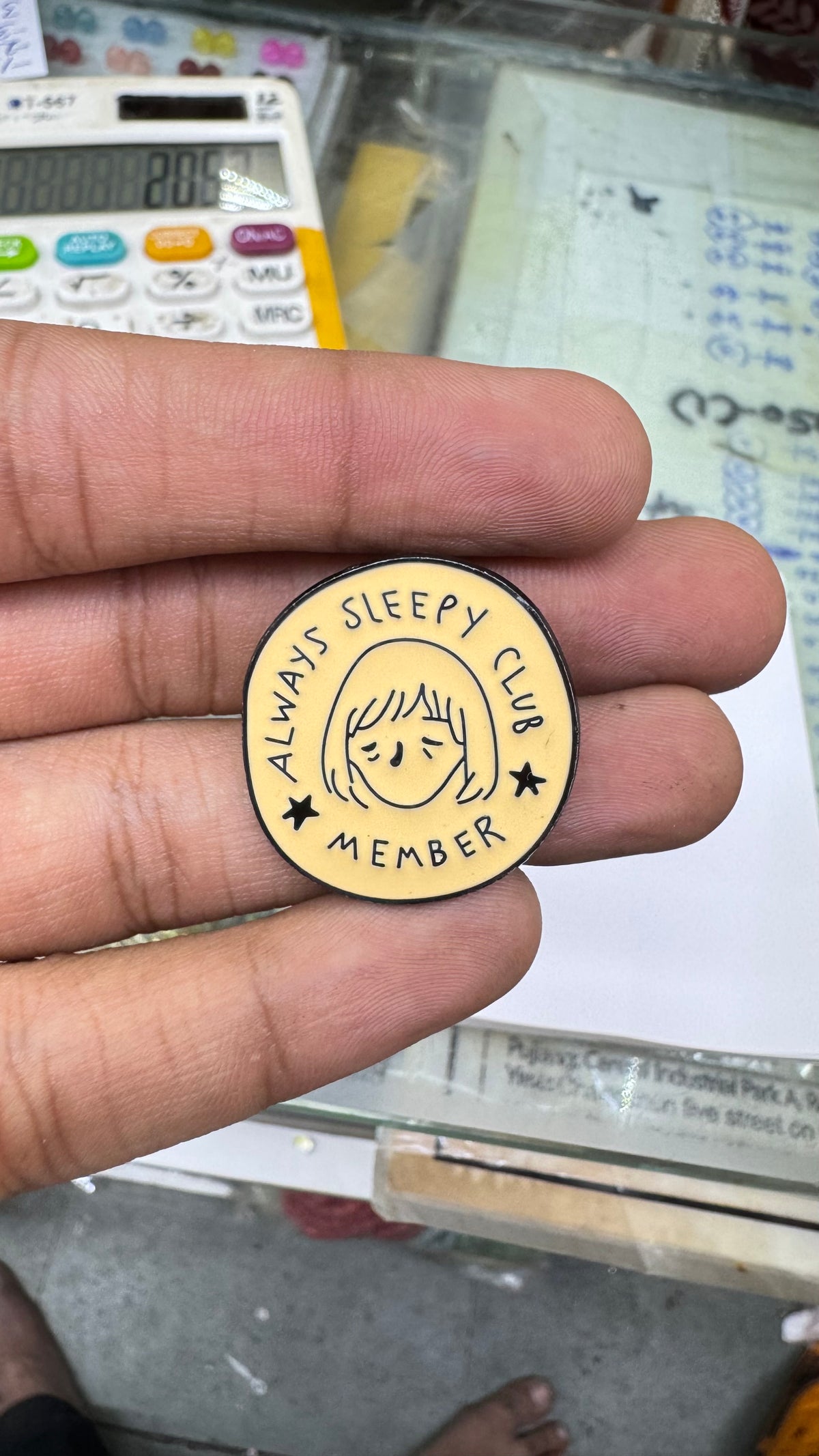 Sleepy club Enamel Lapel Pin imatation jewellery