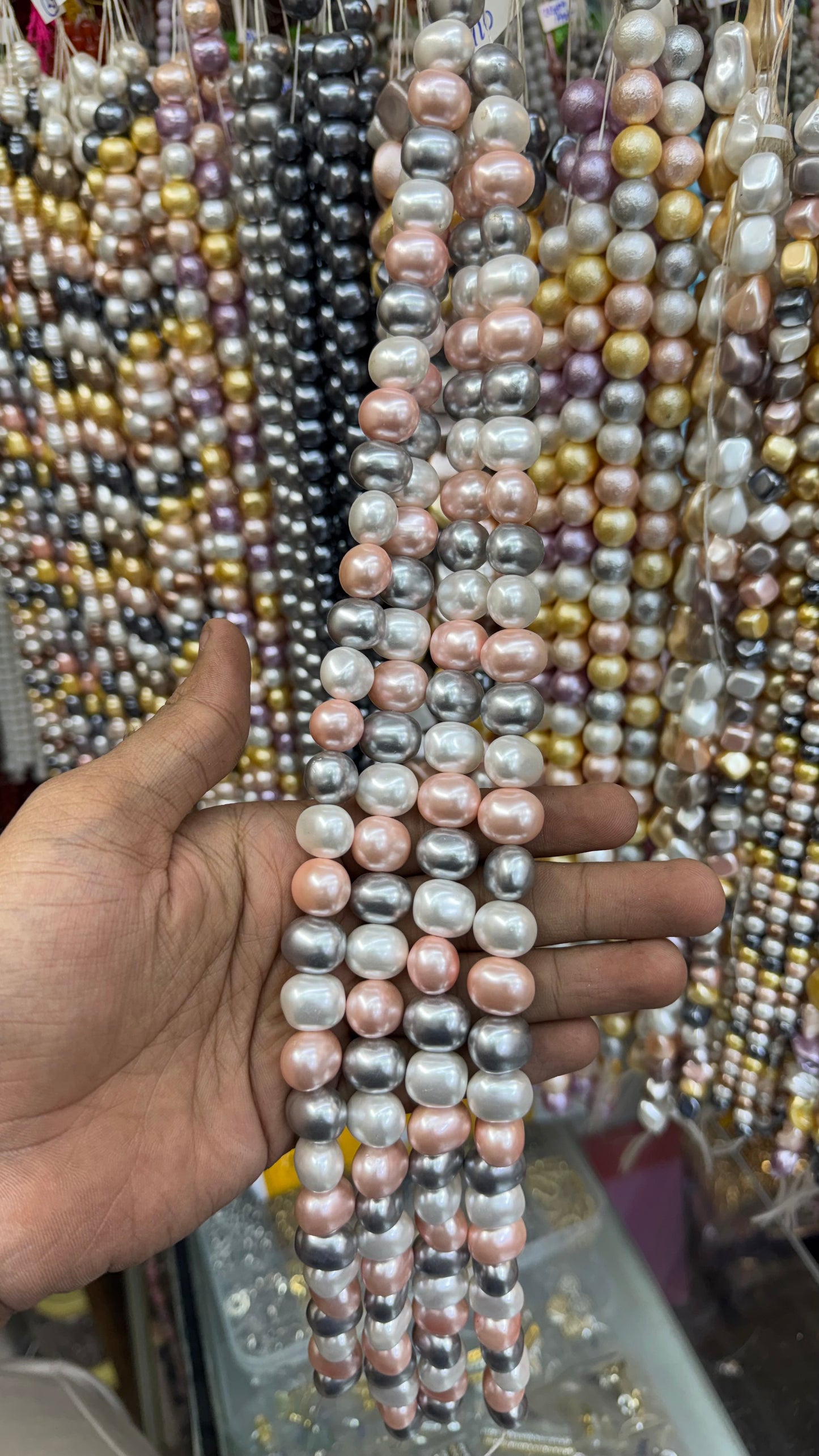 Multicolor Shell Pearl Beads – Irregular Luxury Pearls for Jewellery Making
