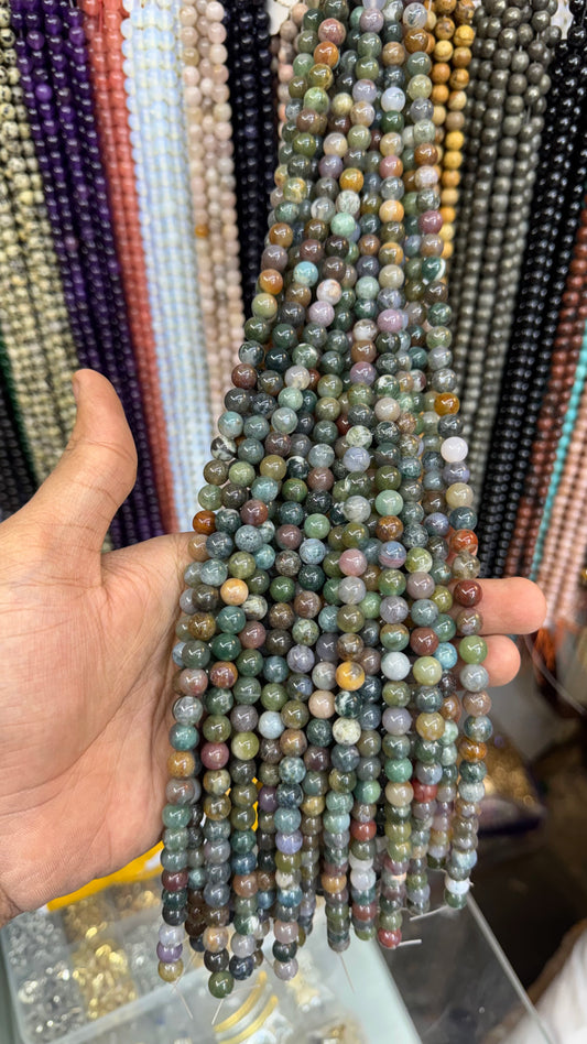 Indian Agate Natural Stone Beads 8mm
