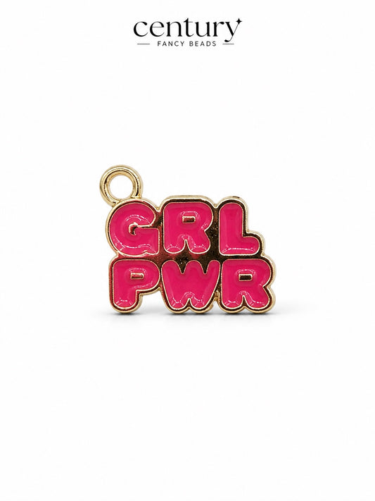Girl power enamel for Imitation Jewellery Making | Century Fancy Beads