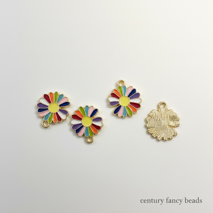 Enamel Flower Charms