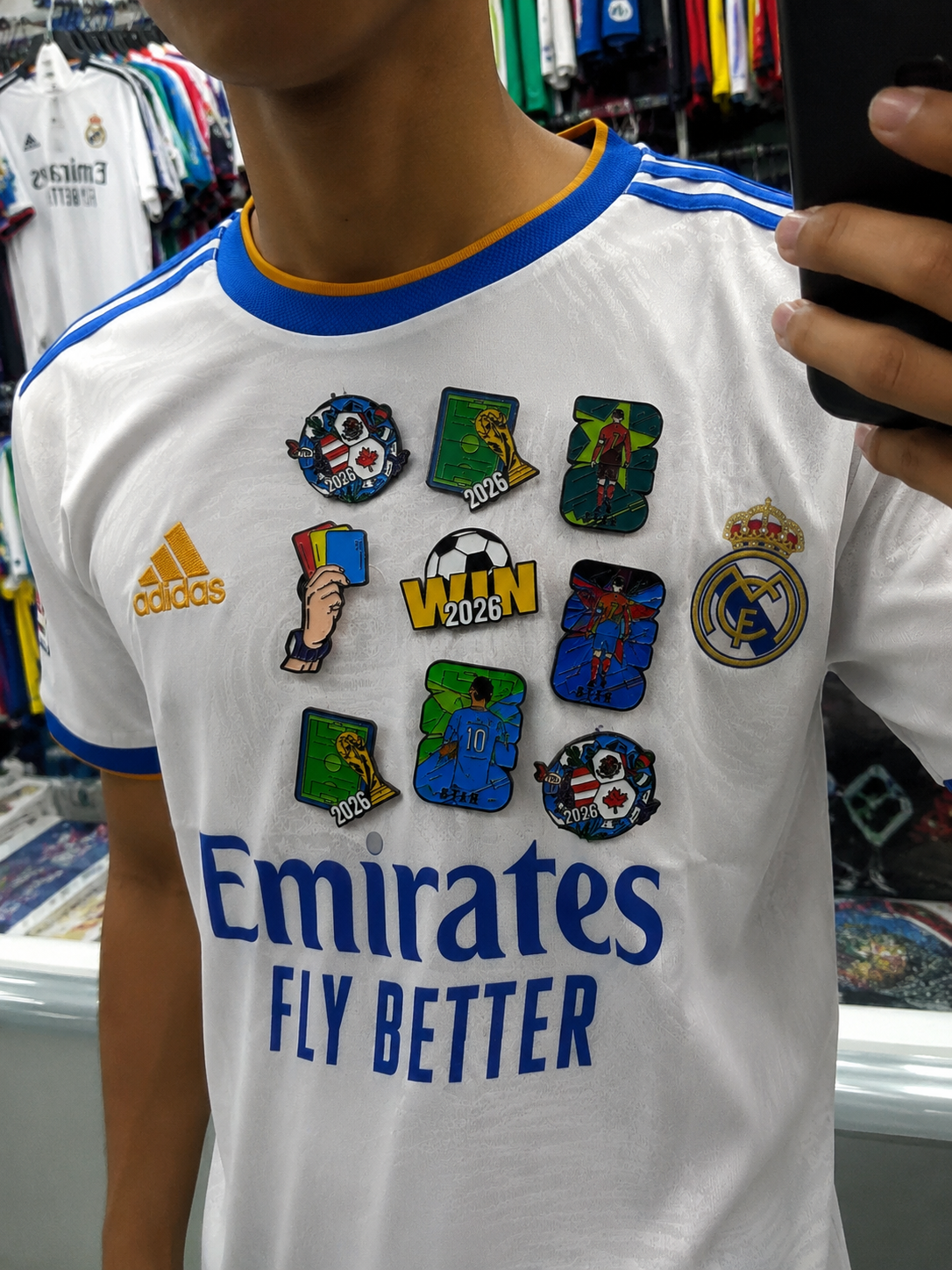 CR7 Inspired No. 7 STAR Football Enamel Brooch Pin