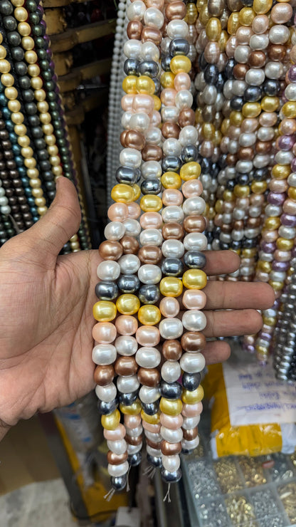 Multicolor Shell Pearl Beads – Irregular Luxury Pearls for Jewellery Making