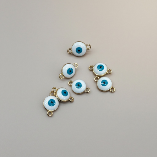 Double Loop Evil Eye Charm | Rakhi Connector Charm