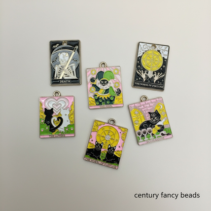 Premium Enamel Tarot Card Charms
