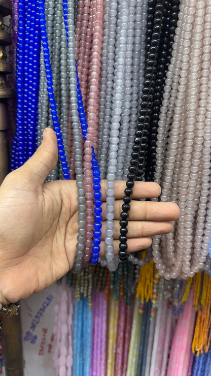 Jelly Round Beads Strand – 100 Beads Per Strand for Jewelry Making
