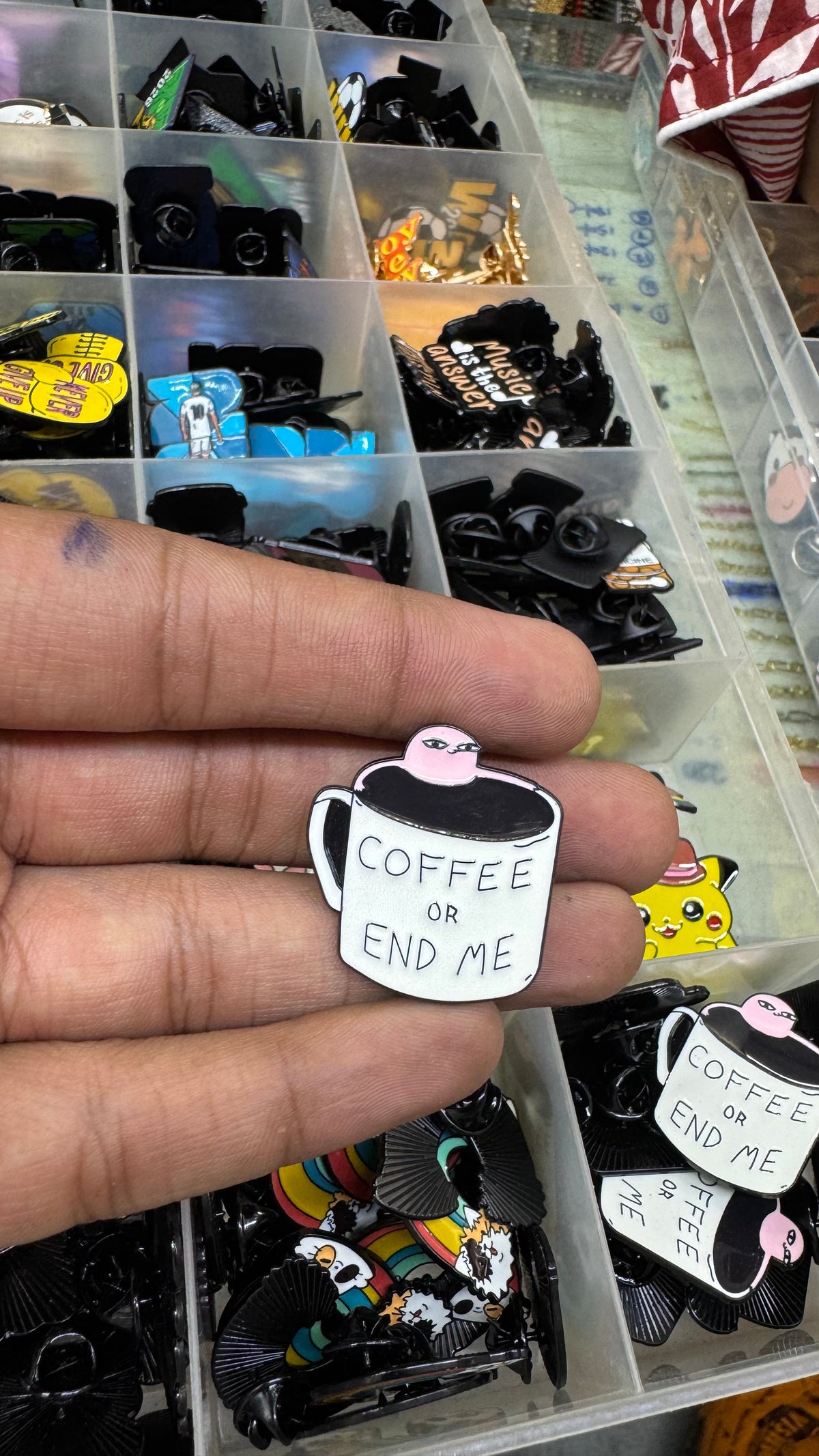 COFFEE LOVER Brooch Pin for imatation jewellery