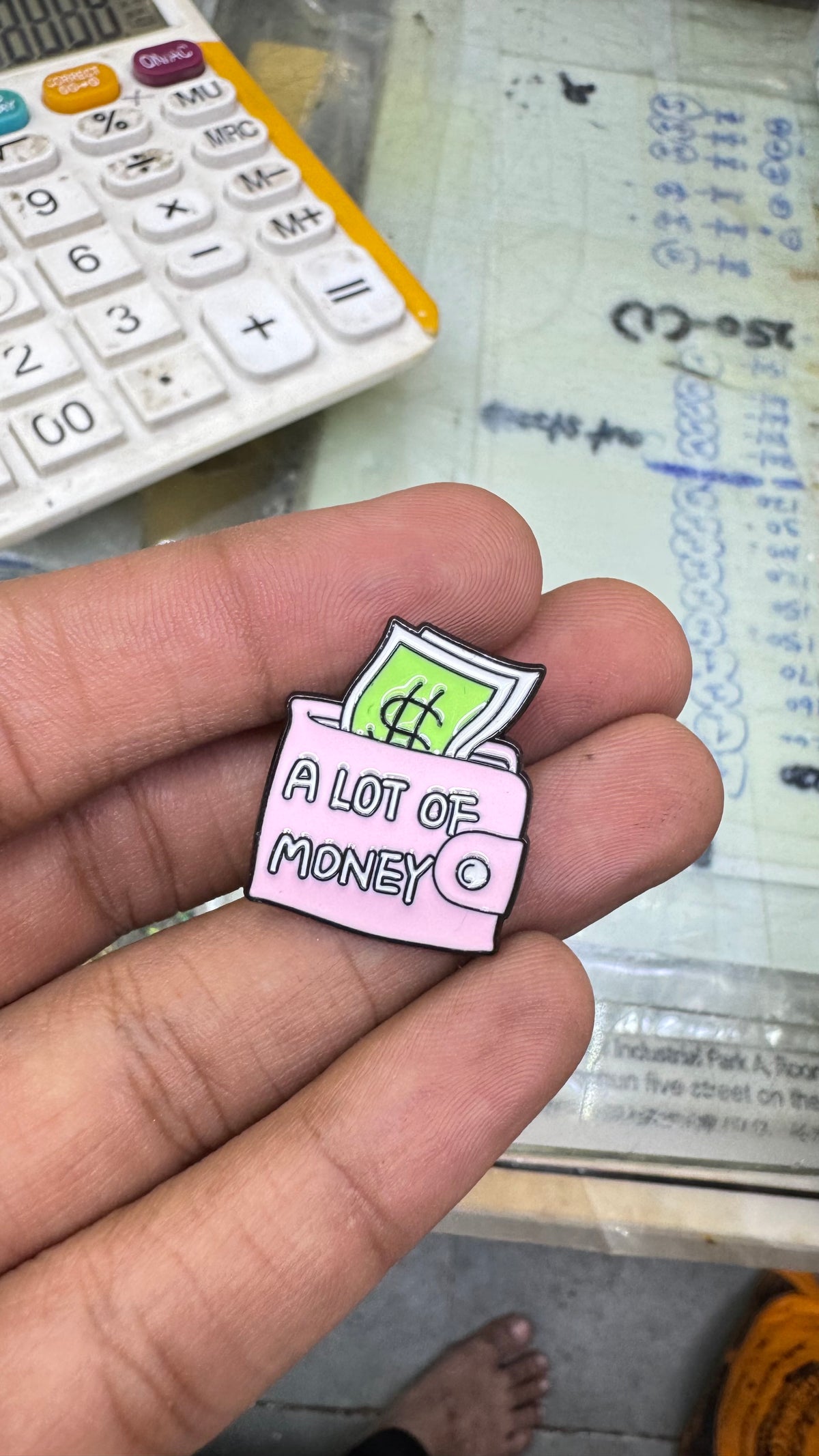 Alot of money Enamel Lapel Pin imatation jewellery