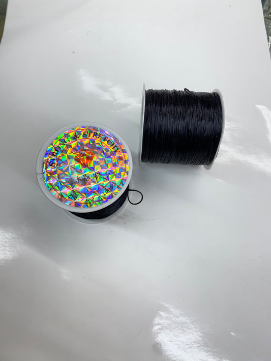 Black Elastic Thread for Jewellery Making
