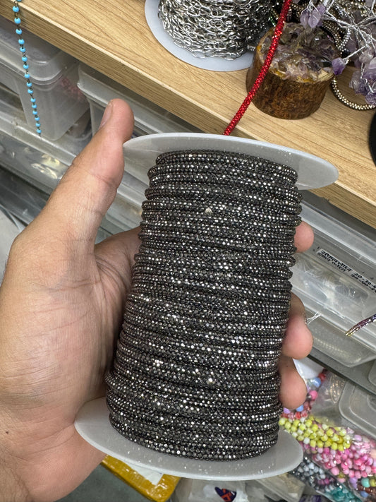 Rhinestone Line for Purse Making | Diamond Chain Roll