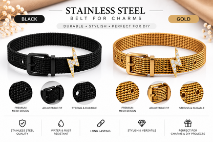 DAIMOND BELT CHARM  (BELT NOT  INCLUDED ) | Stainless Steel | imatation jewellery | Century Fancy Beads