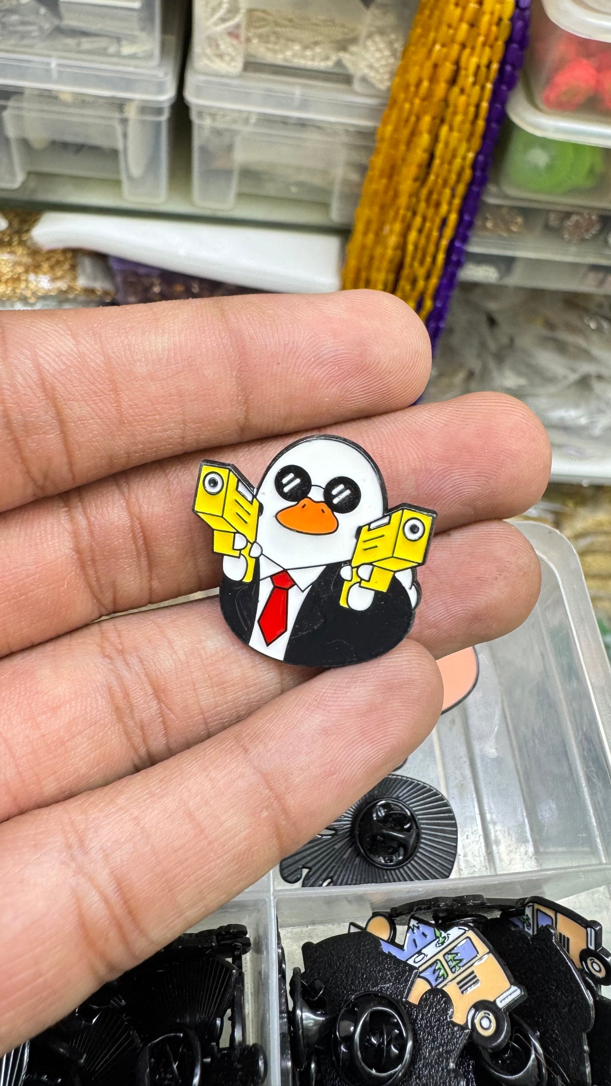 ACTION GUN Enamel Lapel Pin imatation jewellery