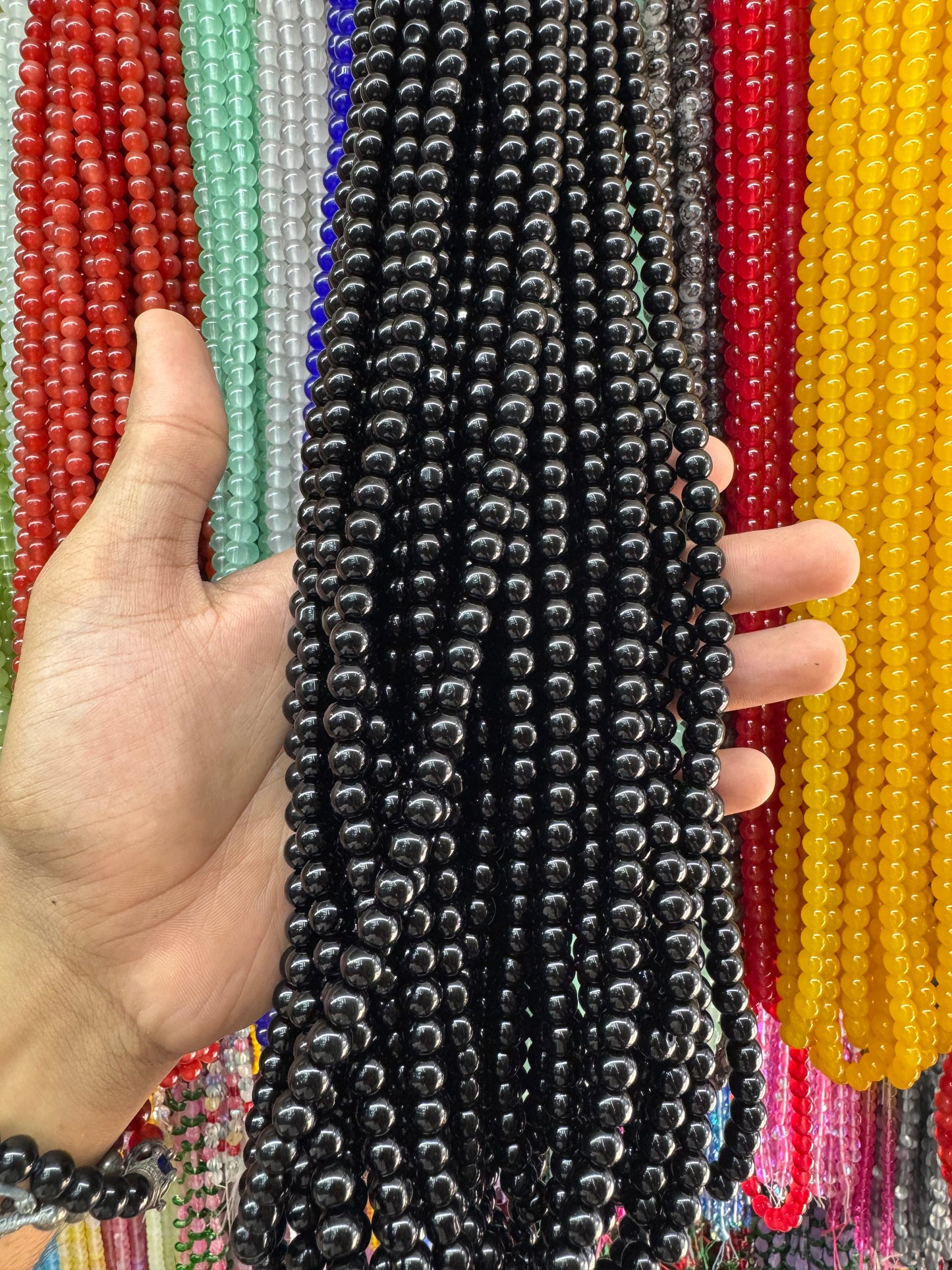 Jelly Round Beads Strand – 100 Beads Per Strand for Jewelry Making