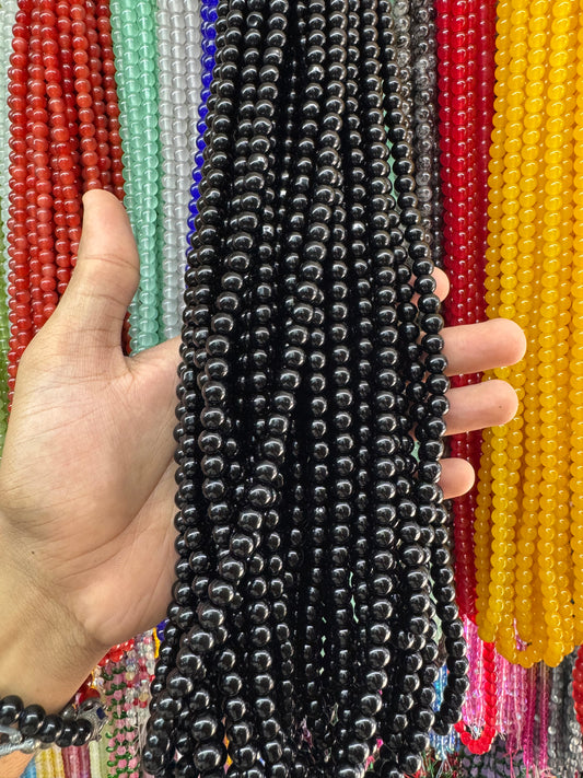 Jelly Round Beads Strand – 100 Beads Per Strand for Jewelry Making