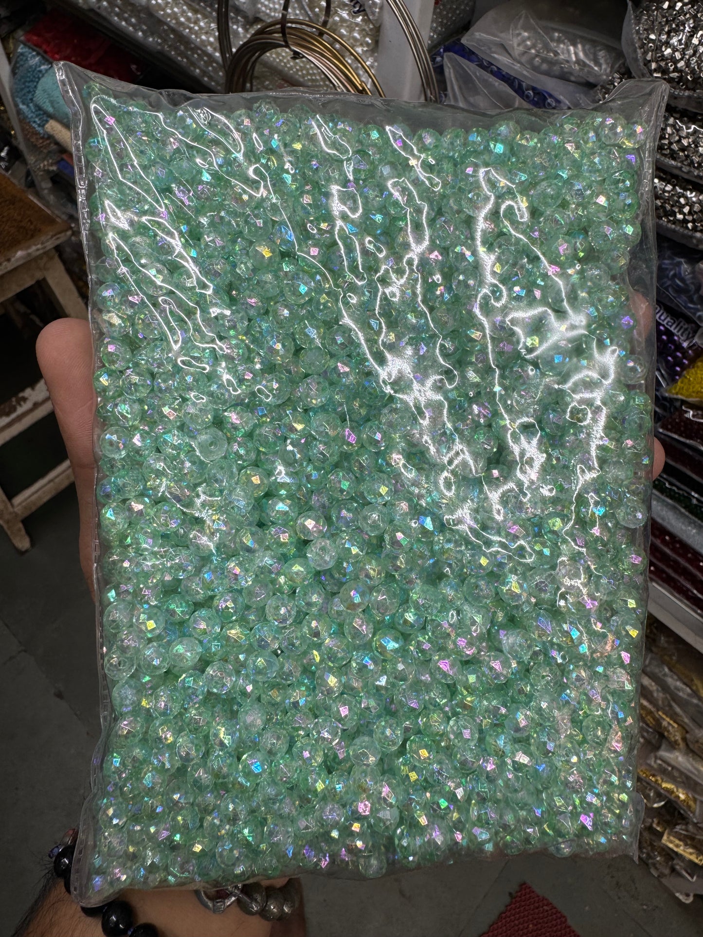 8mm Rainbow Shine Crystal Beads for Purse Making