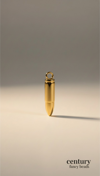 Premium bullet  Shape Metal Pendant for Jewellery & Keychains |